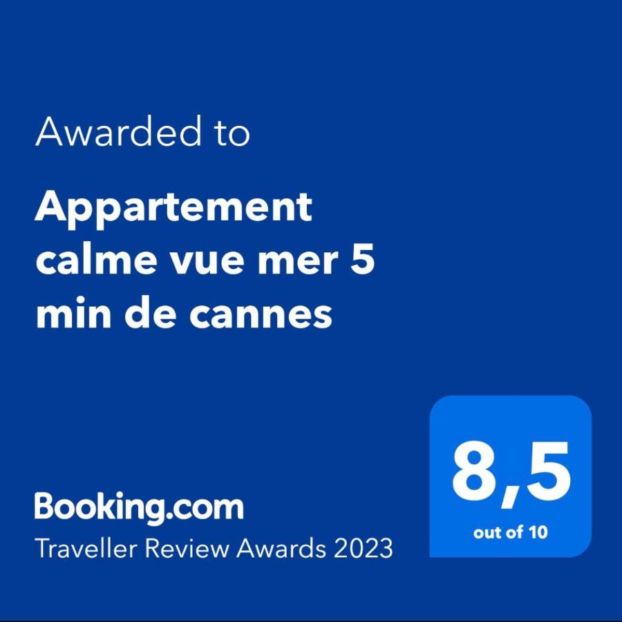 Sea View Panorama Quiet Europe Appartment Le Cannet Exteriér fotografie